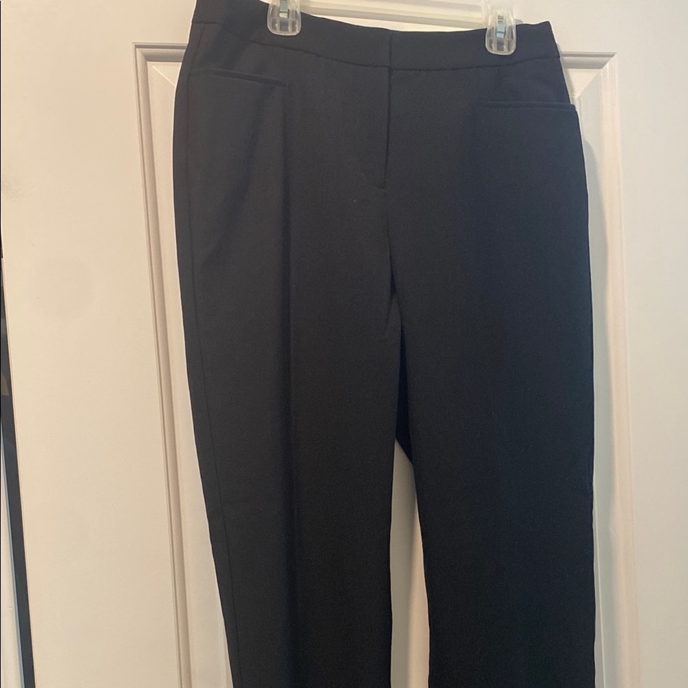 INC International Concepts Black Straight Leg Trousers